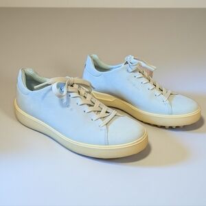 ECCO W GOLF TRAY Laced Shoes Blue Yellow Women's 10